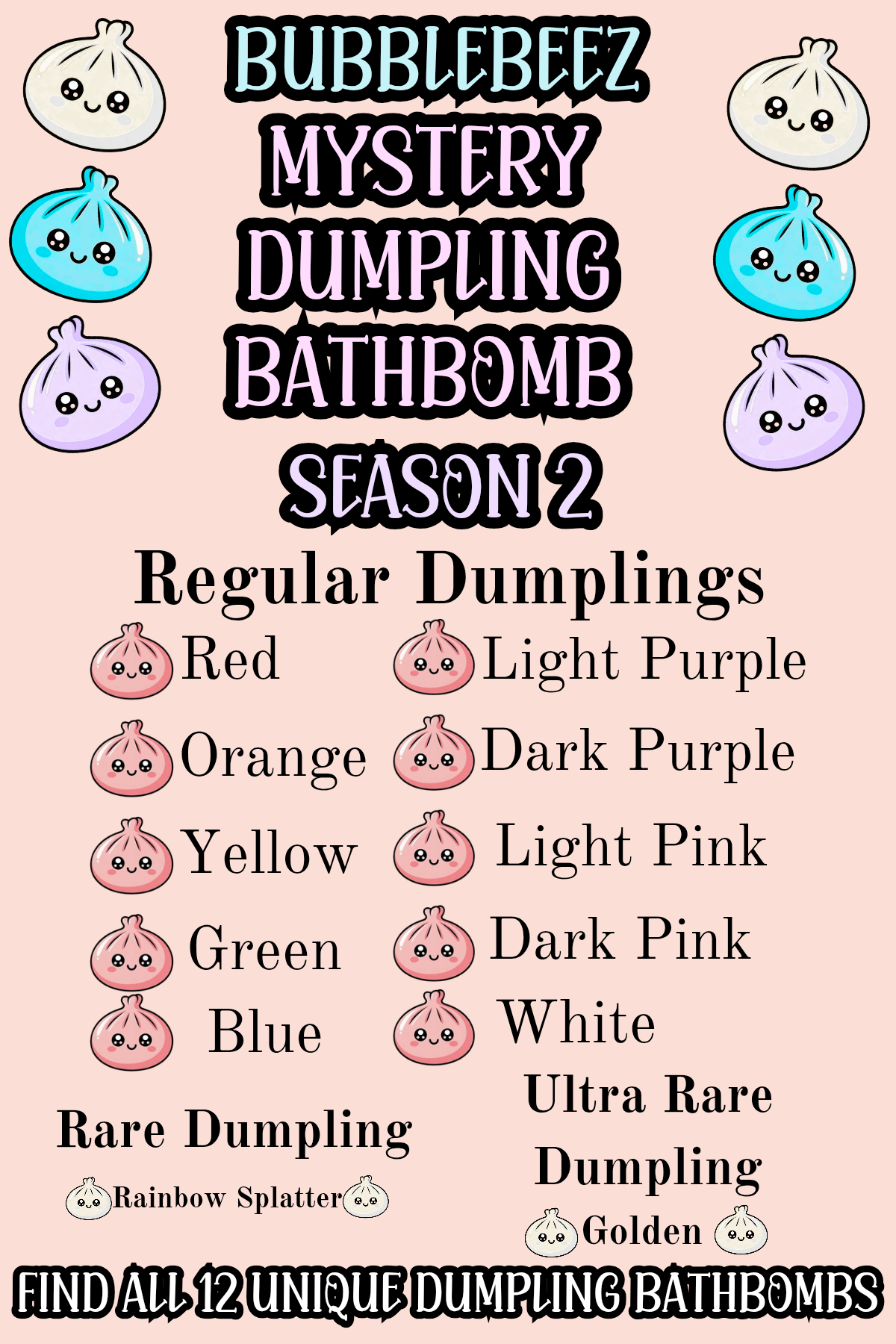 Dumpling Blind Bag BathBombs