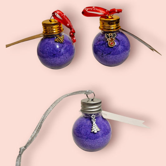 Shimmering Star Christmas Bath Dust Baubles