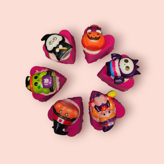 Rhubarb Halloween Toy Topped BathBomb