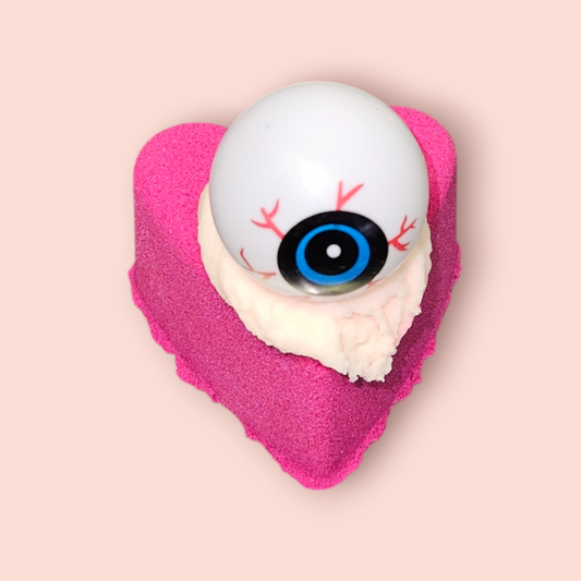 Rhubarb Halloween Eyeball Topped BathBomb