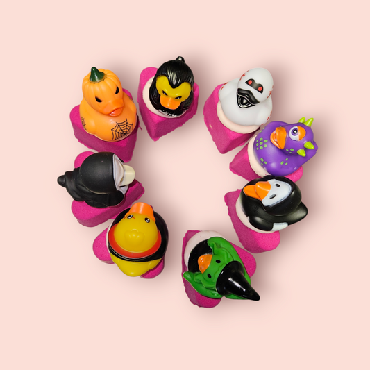 Rhubarb Halloween Duck Topped BathBomb