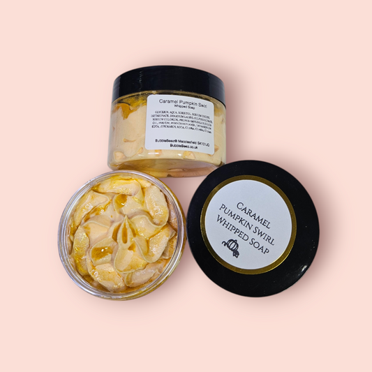Caramel Pumpkin Swirl Whipped Soap