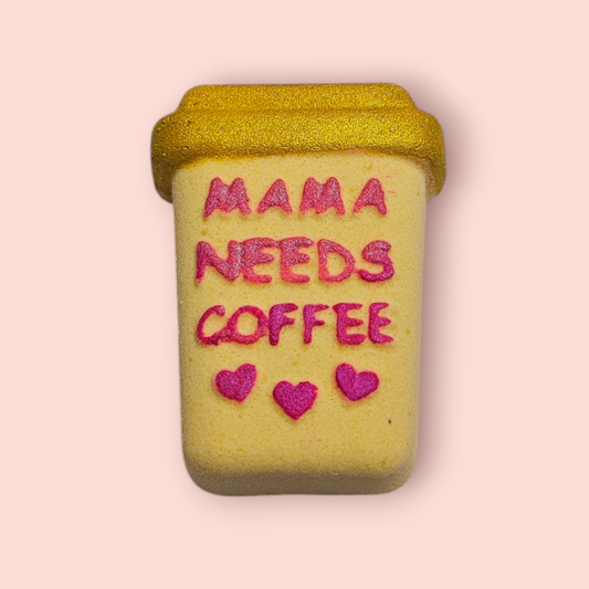 Sweet Vanilla Cream Mama Needs Coffee BathBomb