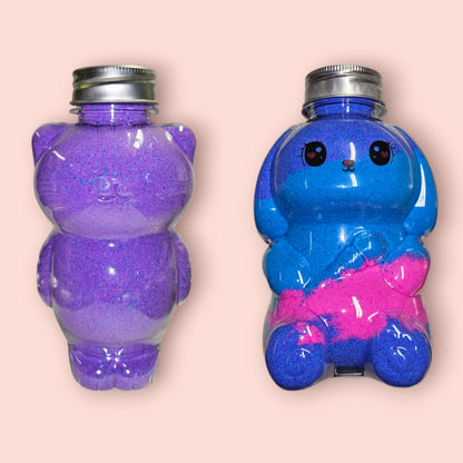 Bath Dust Filled Animal Jars